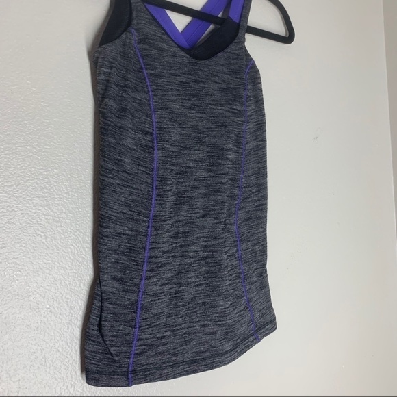 Lululemon Run For Gold Tank Top Strappy Back Gray - Picture 6 of 12